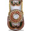 White marble mobile stand