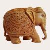 Cedar Wood Elephant Carving